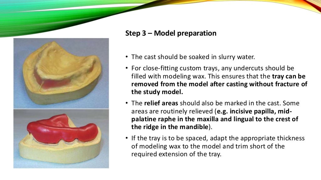 special tray in complete denture