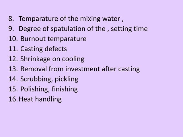 Laboratory procedure in rpd fabrication | PPTX | Dental Health ...