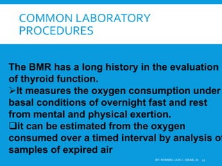LABORATORY PROCEDURES-ALTERATION IN THE ENDOCRINE SYSTEM | PPT
