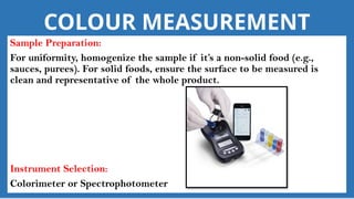 Colorimeter Food LABORATORY PROCEDURES & ASSESSMENT IN FOOD INDUSTRY.pptx
