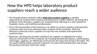 laboratory product suppliers - HPD | PPTX