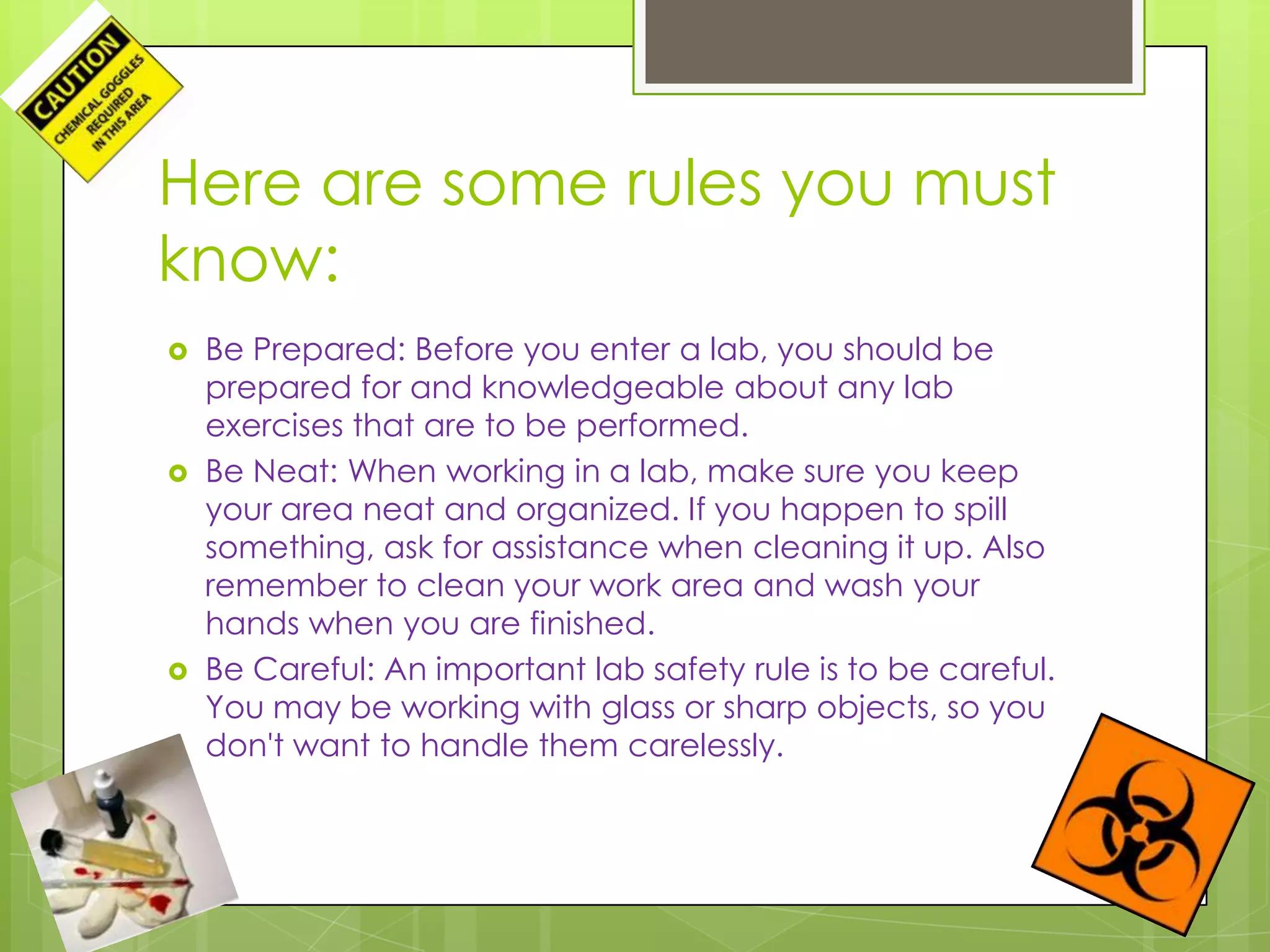 Laboratory safety randi hansen | PPTX