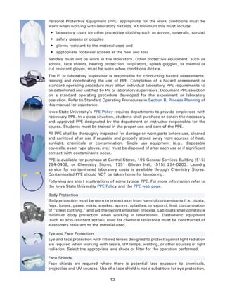 Minimum Lab Ppe Laboratory safety manual fantastic | PDF