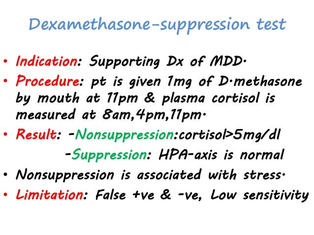 Dexamethasone Suppression Test Interpretation
