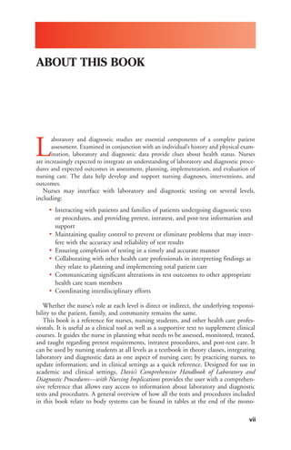 Laboratory tests with nursing implications | PDF