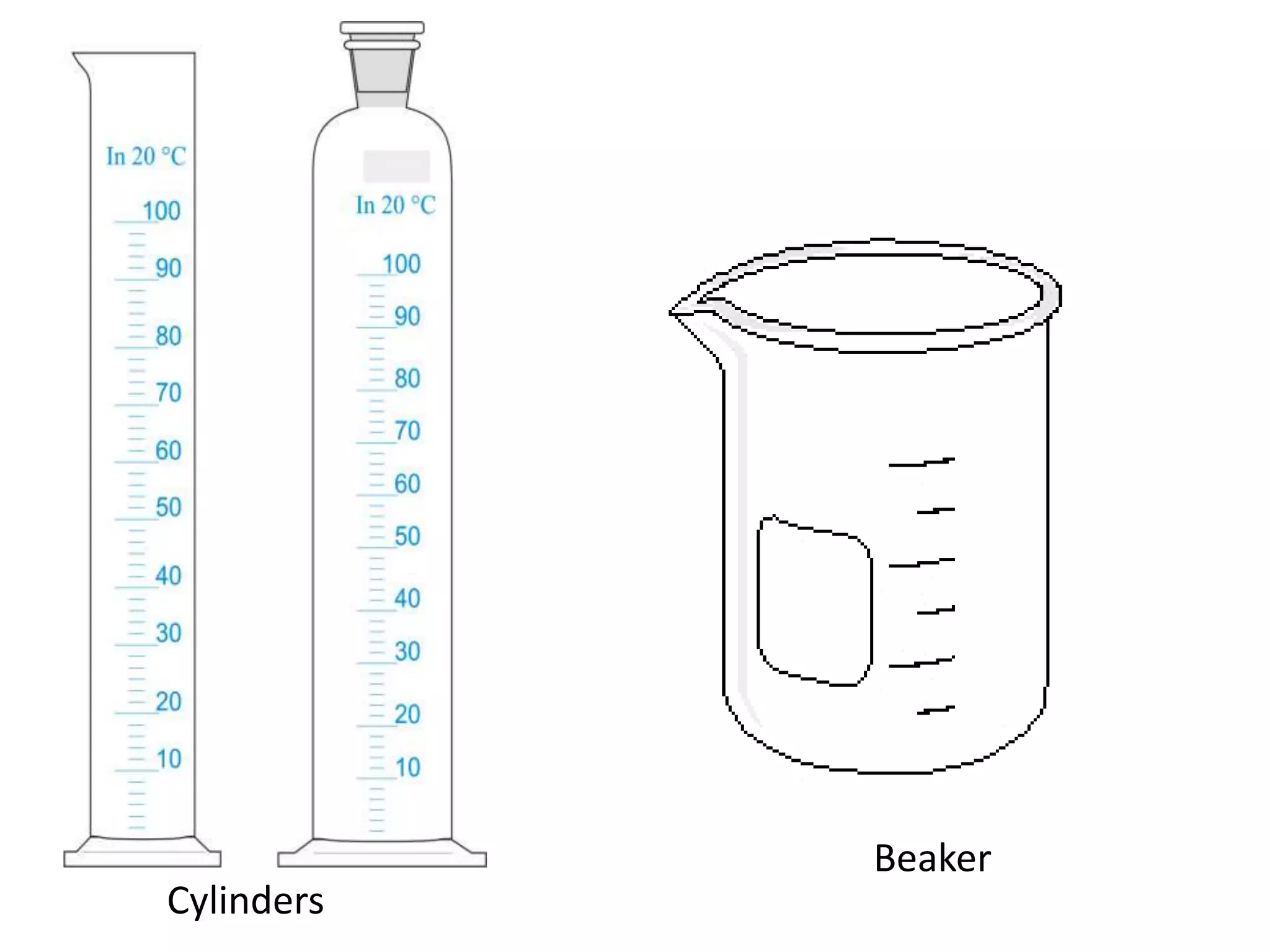 Cylinders
Beaker
 