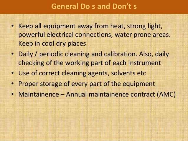 Laboratory work practices