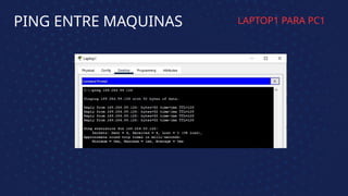 PING ENTRE MAQUINAS LAPTOP1 PARA PC1
 