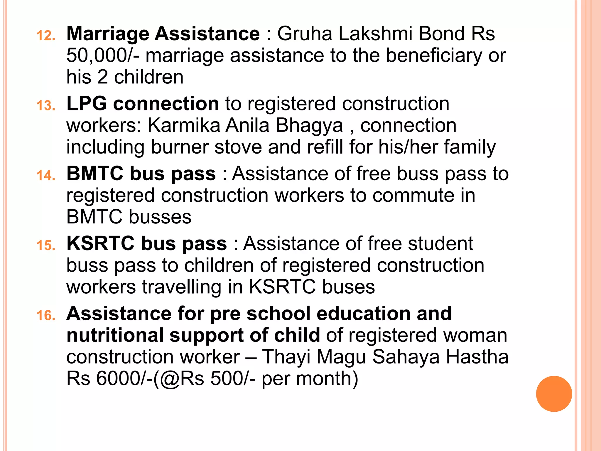 Labor card schemes in karnataka | PPTX