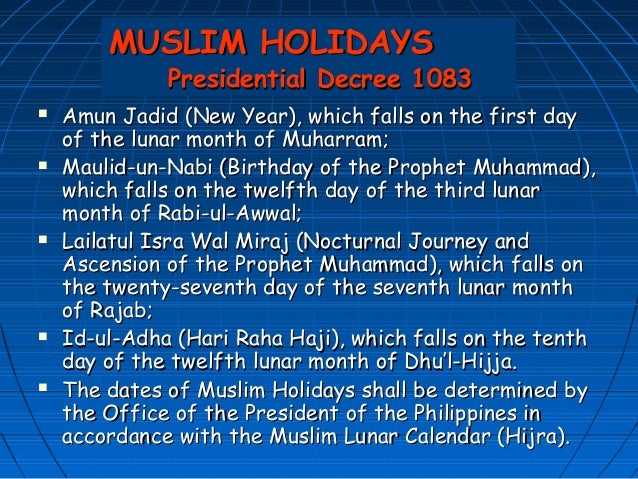 Maulid Un Nabi Holiday - 17 Agustus 2017