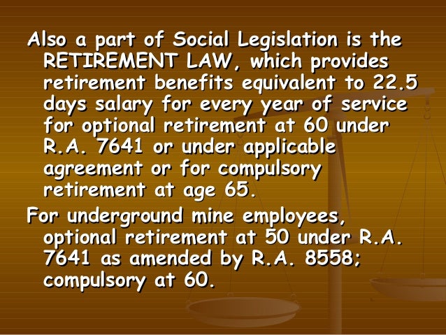 Image result for retirement law