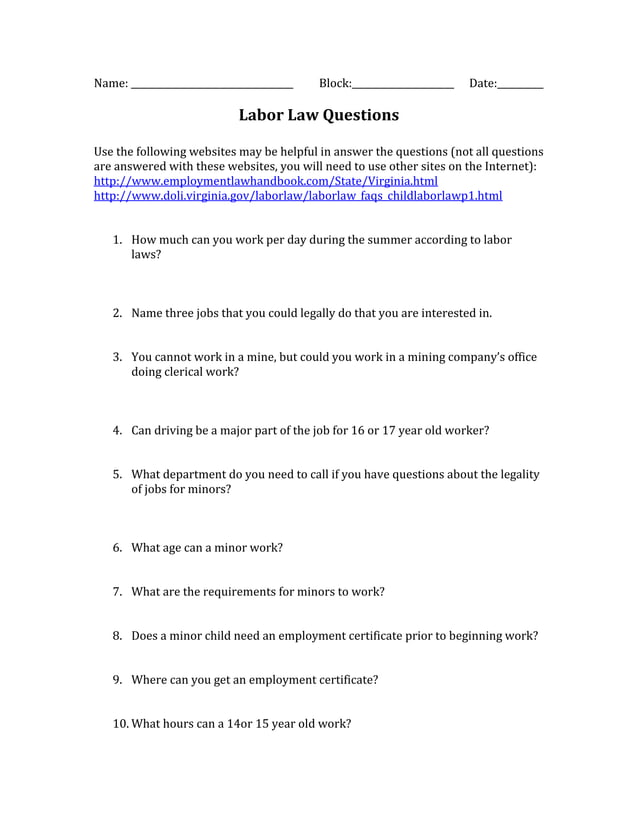 labor-laws-questions-pdf