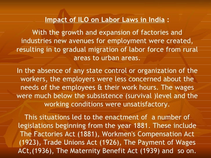 Labor legislation