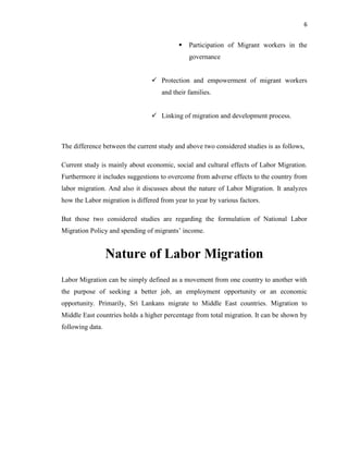 Labor migration of sri lanka | PDF