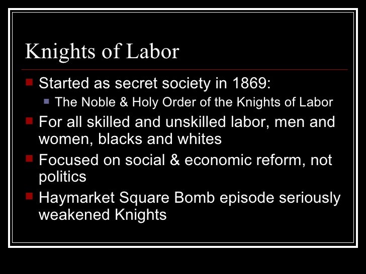 Afl Knights Of Labor : Knights Of Labor Definition Goals Leader History ... Knights Of Labor Union