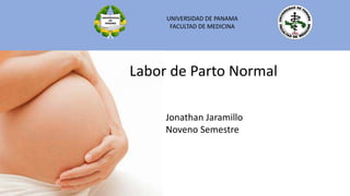 Labor de Parto Normal
Jonathan Jaramillo
Noveno Semestre
UNIVERSIDAD DE PANAMA
FACULTAD DE MEDICINA
 