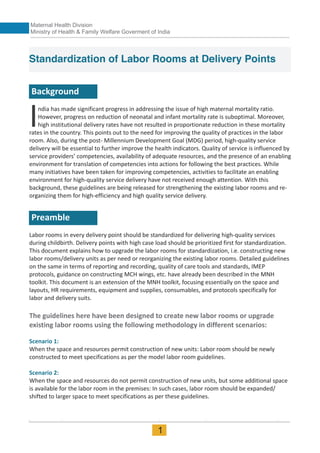 Maternal Health Division
Ministry of Health & Family Welfare Goverment of India
1
 