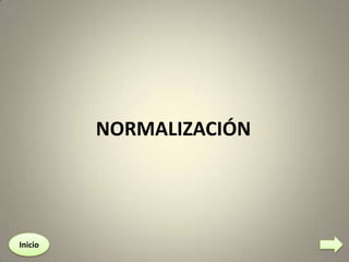 NORMALIZACIÓN

Inicio

 