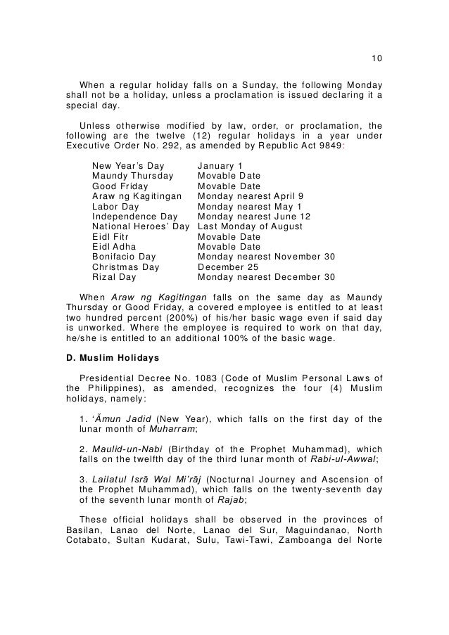 Handbook On Workers' Statutory Monetary Benefits (2012 
