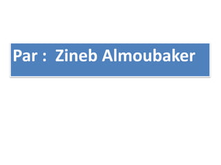 Par : Zineb Almoubaker
 