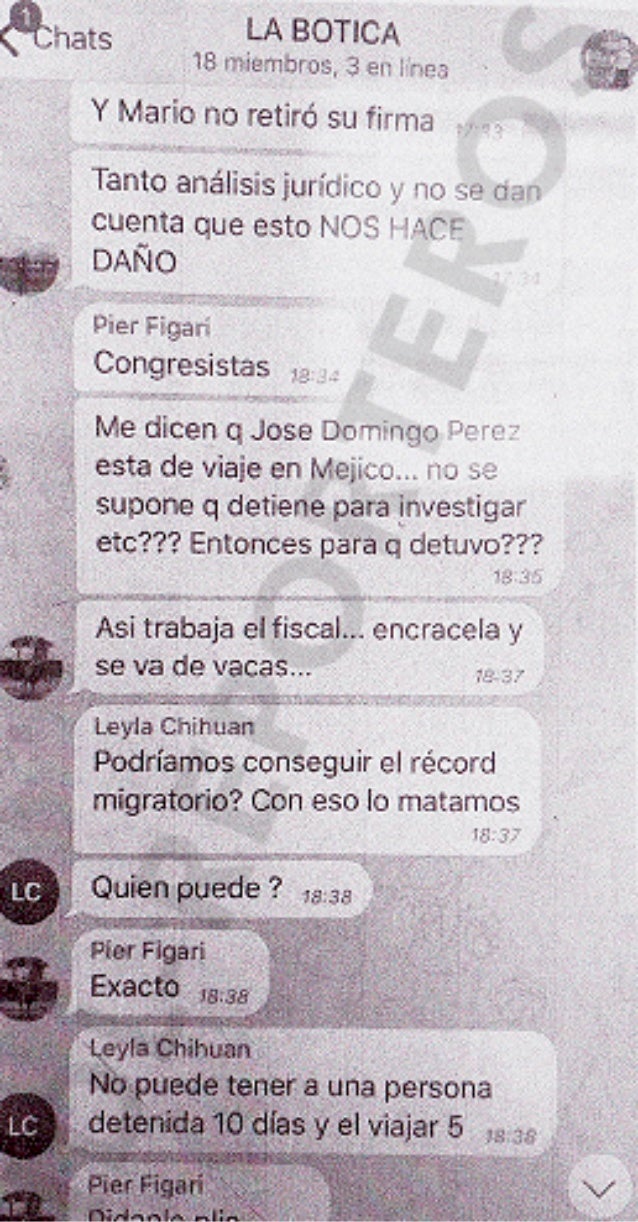 Chats de "La botica" / Imagen: IDL - Reporteros