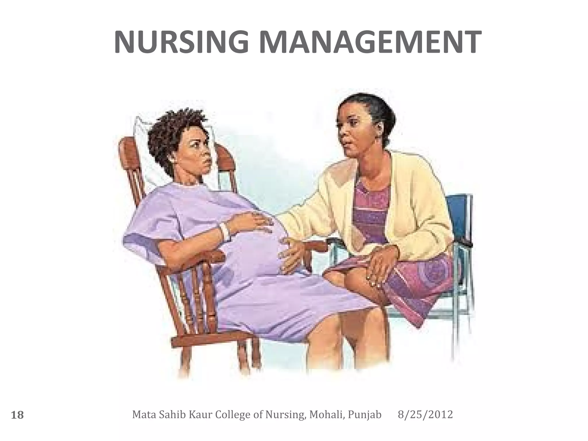 NURSING MANAGEMENT




18   Mata Sahib Kaur College of Nursing, Mohali, Punjab   8/25/2012
 