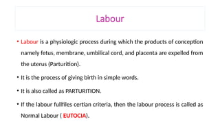 Labor Simple Definition Understanding Labor: A Comprehensive Overview for Nursing Students | PPTX