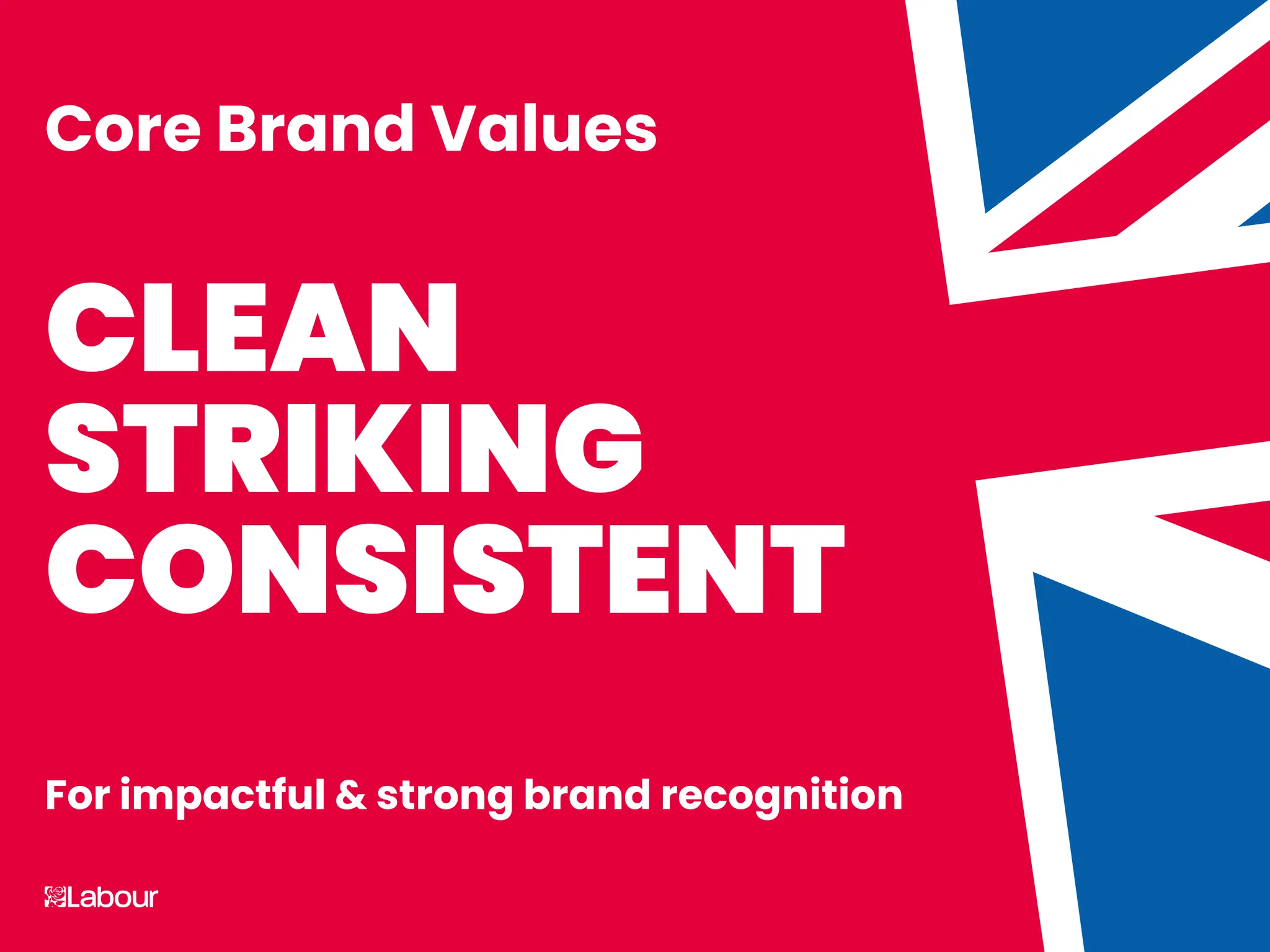 LABOUR PARTY BRAND GUIDELINES visual data 4