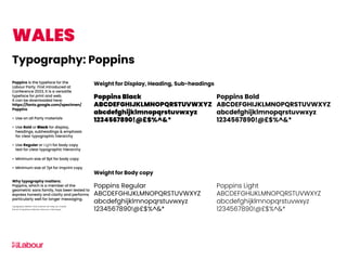 LABOUR PARTY BRAND GUIDELINES visual data 5