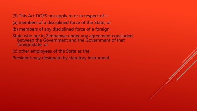 Labour act of zimbabwe