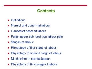 Labour And Its Stages