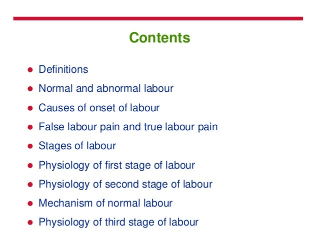 Labour And Its Stages Labour And Its Stages