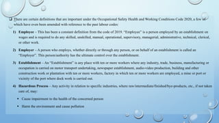 demystifying labour code series: occupational safety... Labour Codes.pptx