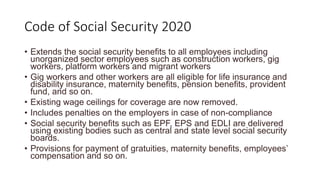 Labour Codes in India | PPTX