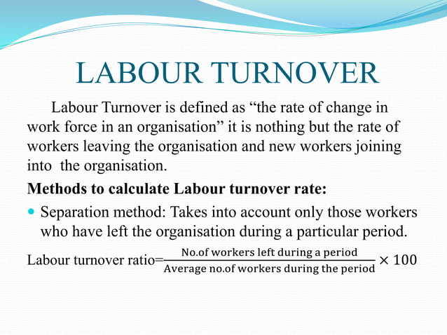 Labour cost control | PPTX