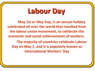 Happy Labour day | PPT