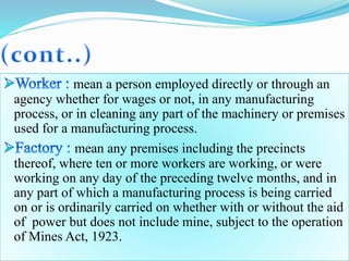 Labour in factories | PPTX