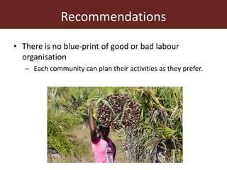 Communal pasture areas: Labour issues