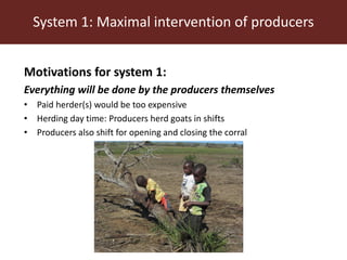 Communal pasture areas: Labour issues