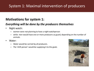 Communal pasture areas: Labour issues