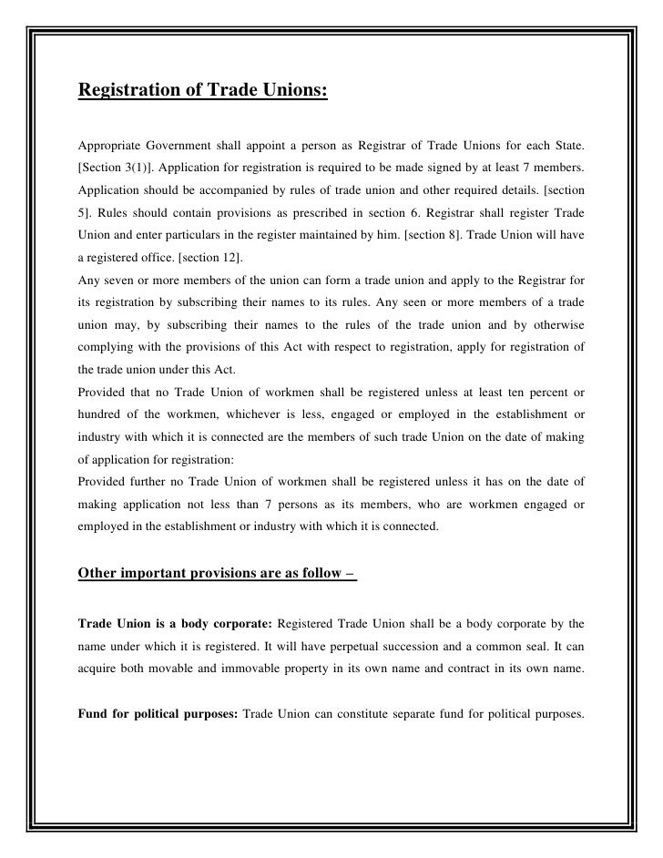 Trade Union Recognition Agreement Template