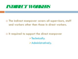 Indirect Employment Examples labour management | PPT