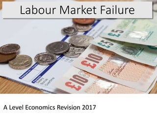 Labour Market Failure
A Level Economics Revision 2017
 