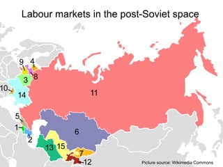 Labour markets in the post-Soviet space
Picture source: Wikimedia Commons
 