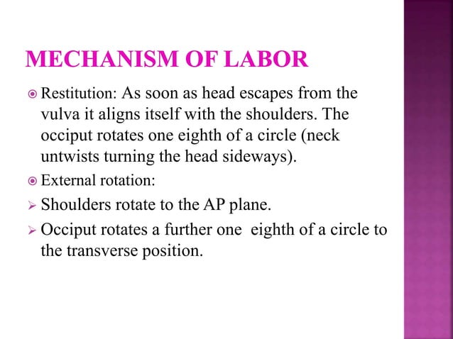 Mechanism of labour | PPT