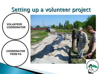 VOLUNTEER COORDINATOR COORDINATOR FROM PA Setting up a volunteer project 