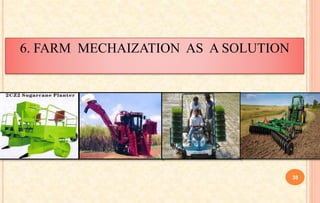 6. FARM MECHAIZATION AS A SOLUTION
38
 