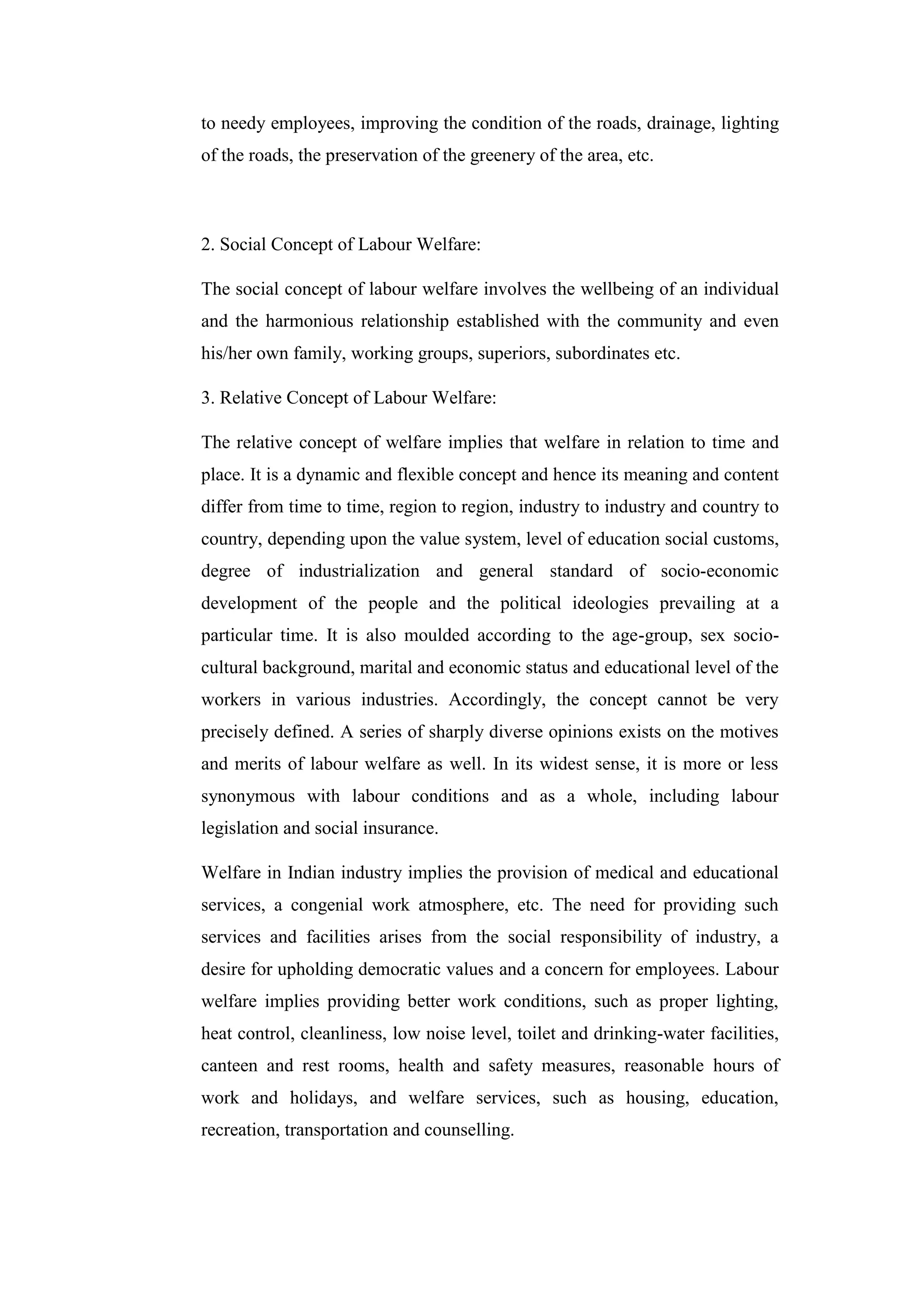 Labour welfare in india | PDF
