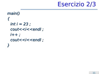 Laboratorio Programmazione: Overflow e switch