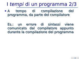 Laboratorio Programmazione: Overflow e switch